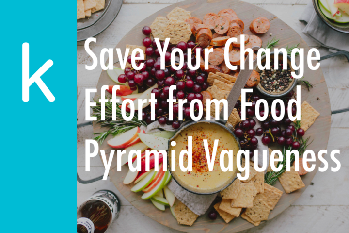 Save Your Change Effort from Food Pyramid Vagueness
