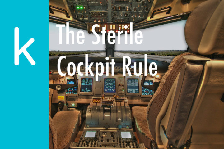 The sterile cockpit rule